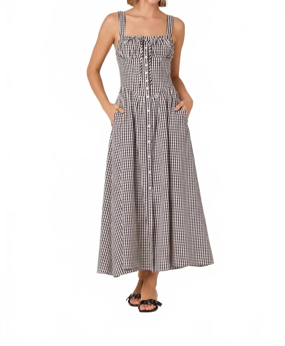 NEW ASTR temperance dress in black/white
